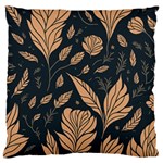 Background Pattern Leaves Texture Standard Premium Plush Fleece Cushion Case (Two Sides)