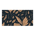 Background Pattern Leaves Texture Satin Wrap 35  x 70 