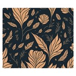 Background Pattern Leaves Texture Premium Plush Fleece Blanket (Small)