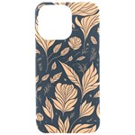 Background Pattern Leaves Texture iPhone 15 Pro Max Black UV Print PC Hardshell Case