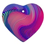 Swirl Twirl Design Pattern Purple Ornament (Heart)