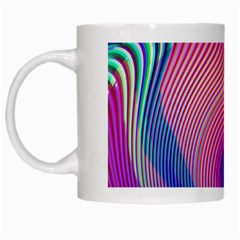 Swirl Twirl Design Pattern Purple White Mug from ArtsNow.com Left