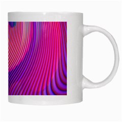 Swirl Twirl Design Pattern Purple White Mug from ArtsNow.com Right