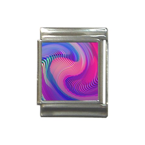 Swirl Twirl Design Pattern Purple Italian Charm (13mm) from ArtsNow.com Front