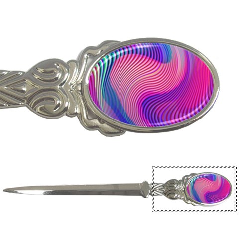 Swirl Twirl Design Pattern Purple Letter Opener from ArtsNow.com Front