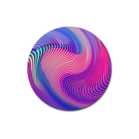 Swirl Twirl Design Pattern Purple Magnet 3  (Round) from ArtsNow.com Front