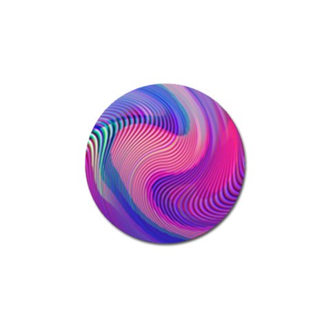 Swirl Twirl Design Pattern Purple Golf Ball Marker from ArtsNow.com Front