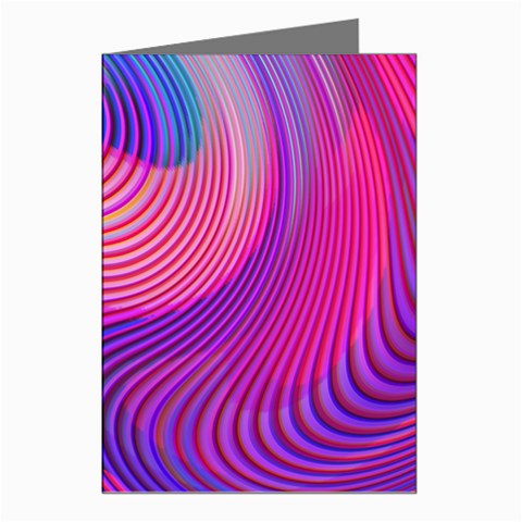 Swirl Twirl Design Pattern Purple Greeting Cards (Pkg of 8) from ArtsNow.com Left