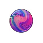 Swirl Twirl Design Pattern Purple Hat Clip Ball Marker