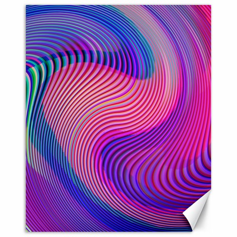 Swirl Twirl Design Pattern Purple Canvas 16  x 20  from ArtsNow.com 15.75 x19.29  Canvas - 1