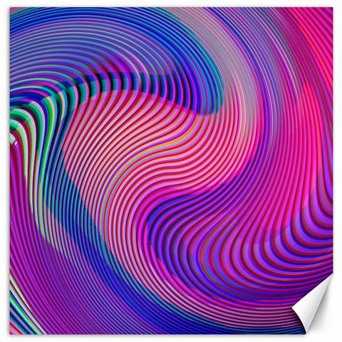 Swirl Twirl Design Pattern Purple Canvas 20  x 20  from ArtsNow.com 19 x19.27  Canvas - 1