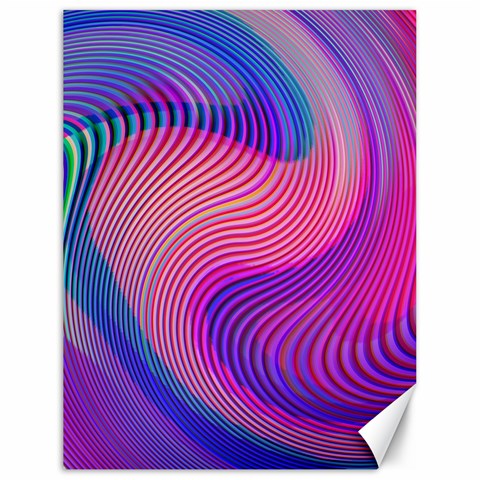 Swirl Twirl Design Pattern Purple Canvas 18  x 24  from ArtsNow.com 17.8 x23.08  Canvas - 1