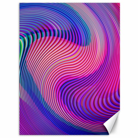 Swirl Twirl Design Pattern Purple Canvas 36  x 48  from ArtsNow.com 35.26 x46.15  Canvas - 1