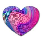 Swirl Twirl Design Pattern Purple Heart Mousepad