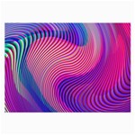 Swirl Twirl Design Pattern Purple Large Glasses Cloth (2 Sides)