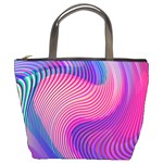 Swirl Twirl Design Pattern Purple Bucket Bag