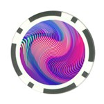 Swirl Twirl Design Pattern Purple Poker Chip Card Guard (10 pack)