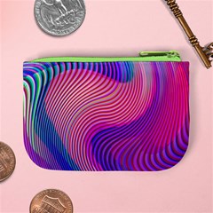 Swirl Twirl Design Pattern Purple Mini Coin Purse from ArtsNow.com Back