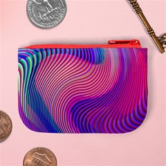 Swirl Twirl Design Pattern Purple Mini Coin Purse from ArtsNow.com Back