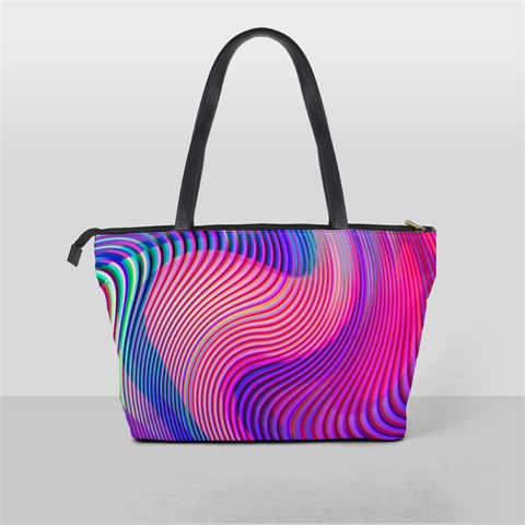 Swirl Twirl Design Pattern Purple Classic Shoulder Handbag from ArtsNow.com Back