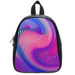 Swirl Twirl Design Pattern Purple School Bag (Small)