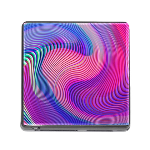 Swirl Twirl Design Pattern Purple Memory Card Reader (Square 5 Slot) from ArtsNow.com Front