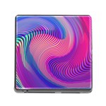 Swirl Twirl Design Pattern Purple Memory Card Reader (Square 5 Slot)