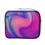 Swirl Twirl Design Pattern Purple Mini Toiletries Bag (One Side)