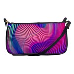 Swirl Twirl Design Pattern Purple Shoulder Clutch Bag