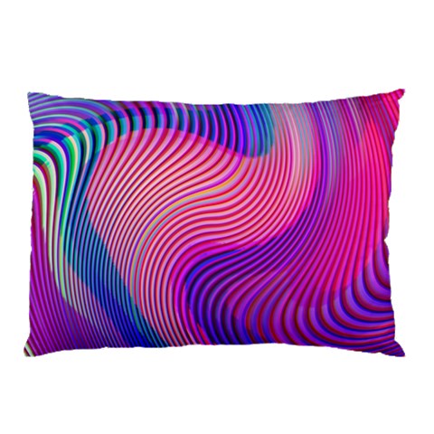 Swirl Twirl Design Pattern Purple Pillow Case (Two Sides) from ArtsNow.com Front