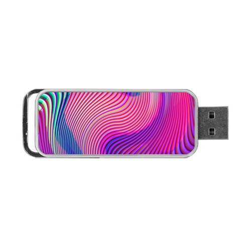 Swirl Twirl Design Pattern Purple Portable USB Flash (Two Sides) from ArtsNow.com Front