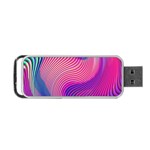 Swirl Twirl Design Pattern Purple Portable USB Flash (Two Sides)