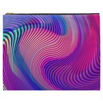 Swirl Twirl Design Pattern Purple Cosmetic Bag (XXXL)