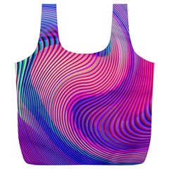 Swirl Twirl Design Pattern Purple Full Print Recycle Bag (XL) from ArtsNow.com Front