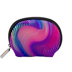 Swirl Twirl Design Pattern Purple Accessory Pouch (Small)