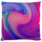 Swirl Twirl Design Pattern Purple Standard Premium Plush Fleece Cushion Case (Two Sides)