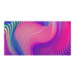 Swirl Twirl Design Pattern Purple Satin Wrap 35  x 70 