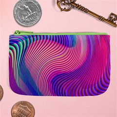 Swirl Twirl Design Pattern Purple Large Coin Purse from ArtsNow.com Front