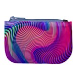 Swirl Twirl Design Pattern Purple Large Coin Purse