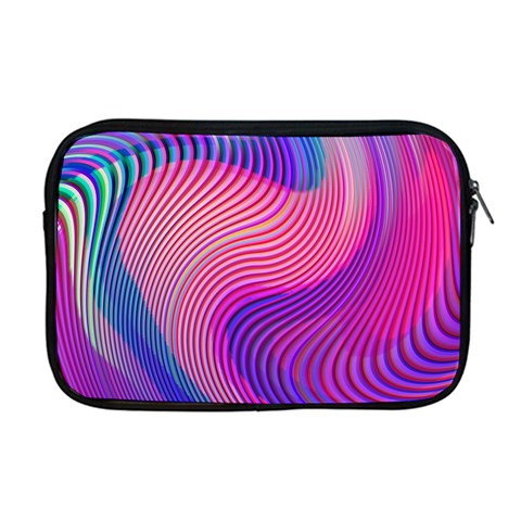 Swirl Twirl Design Pattern Purple Apple MacBook Pro 17  Zipper Case from ArtsNow.com Front