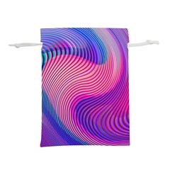 Swirl Twirl Design Pattern Purple Lightweight Drawstring Pouch (M) from ArtsNow.com Front