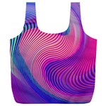 Swirl Twirl Design Pattern Purple Full Print Recycle Bag (XXL)