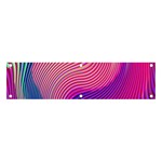 Swirl Twirl Design Pattern Purple Banner and Sign 4  x 1 