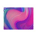 Swirl Twirl Design Pattern Purple Premium Plush Fleece Blanket (Mini)