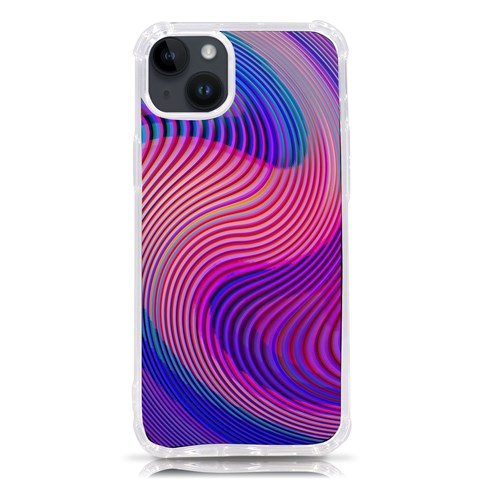 Swirl Twirl Design Pattern Purple iPhone 14 Plus TPU UV Print Case from ArtsNow.com Front