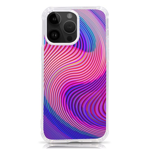 Swirl Twirl Design Pattern Purple iPhone 14 Pro Max TPU UV Print Case from ArtsNow.com Front