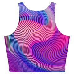 Swirl Twirl Design Pattern Purple Cut Out Top from ArtsNow.com Back