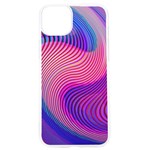 Swirl Twirl Design Pattern Purple iPhone 15 Pro TPU UV Print Case