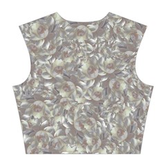 Fantasy floral random pattern Cotton Crop Top from ArtsNow.com Back