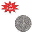 Fantasy floral random pattern 1  Mini Buttons (100 pack) 